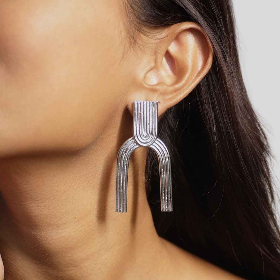 Moonlit Earrings Silver - House of Pehr