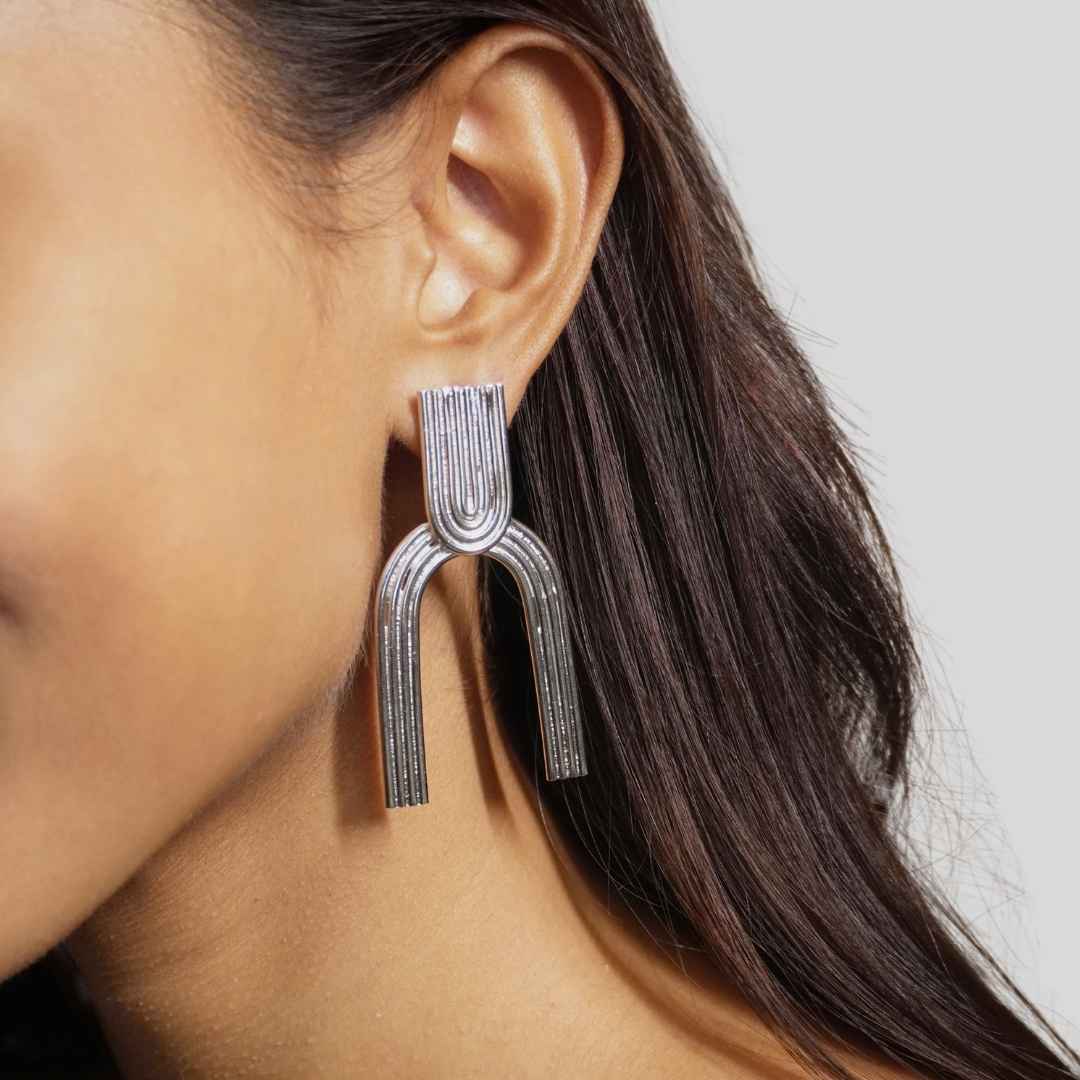 Moonlit Earrings Silver - House of Pehr